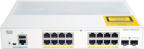 Cisco Catalyst 1000 16port GE, Full POE, 2x1G SFP C1000-16FP-2G-L
