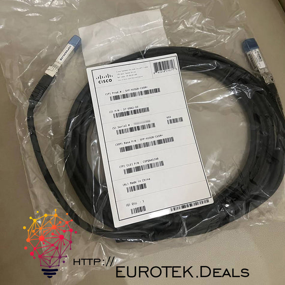 Cisco Genuine SFP-H10GB-CU5M Cable 5 Meter Twinax Passive Cable