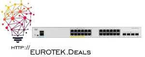 Cisco Catalyst C1000-24P-4X-L-RF 24-Port PoE+ Layer2 Switch | 4x10G SFP+